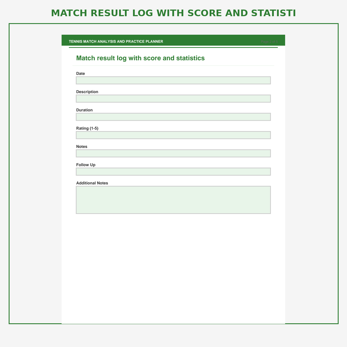 Tennis Match Analysis and Practice Planner - Image 3