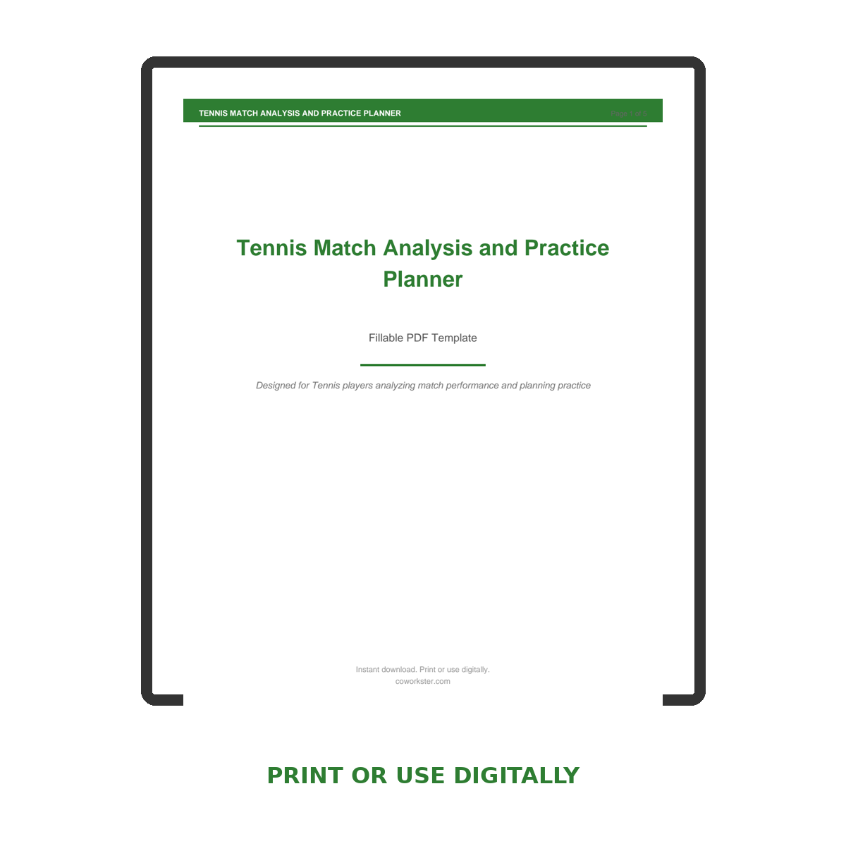 Tennis Match Analysis and Practice Planner - Image 7