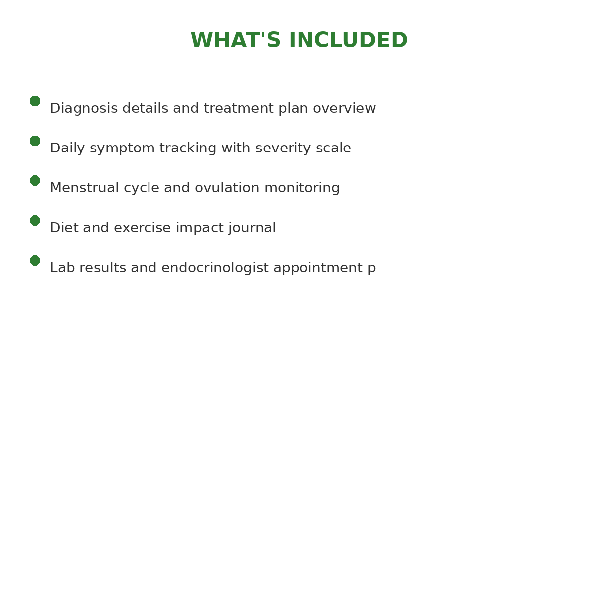 PCOS Symptom and Cycle Management Tracker - Image 5