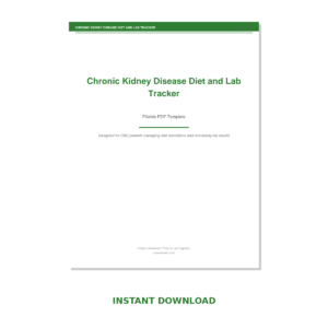 Chronic Kidney Disease Diet and Lab Tracker