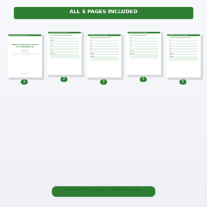 Addison's Disease Daily Cortisol and Crisis Preparedness Log