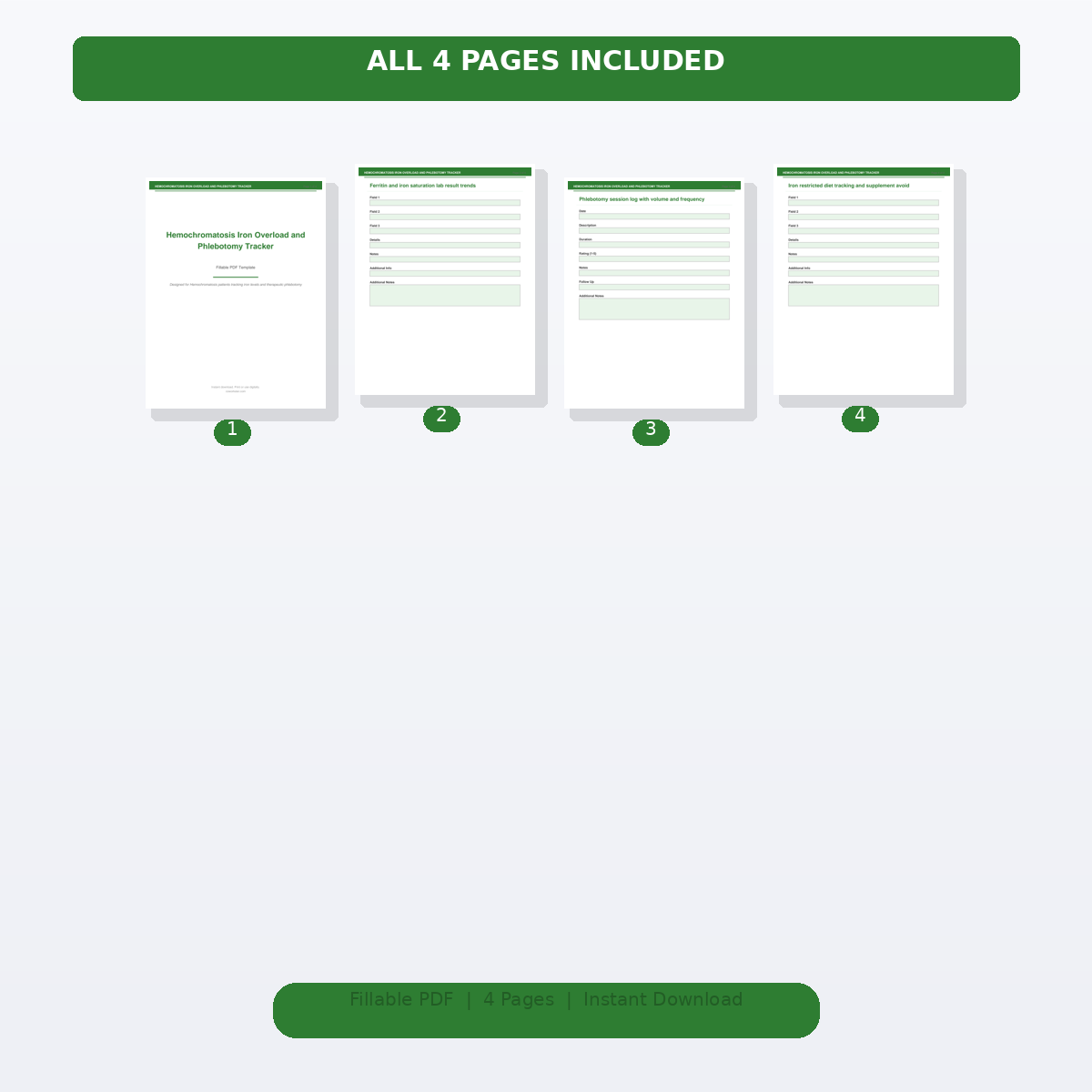 Hemochromatosis Iron Overload and Phlebotomy Tracker