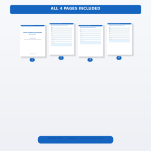 Garage Door Repair and Installation Service Form