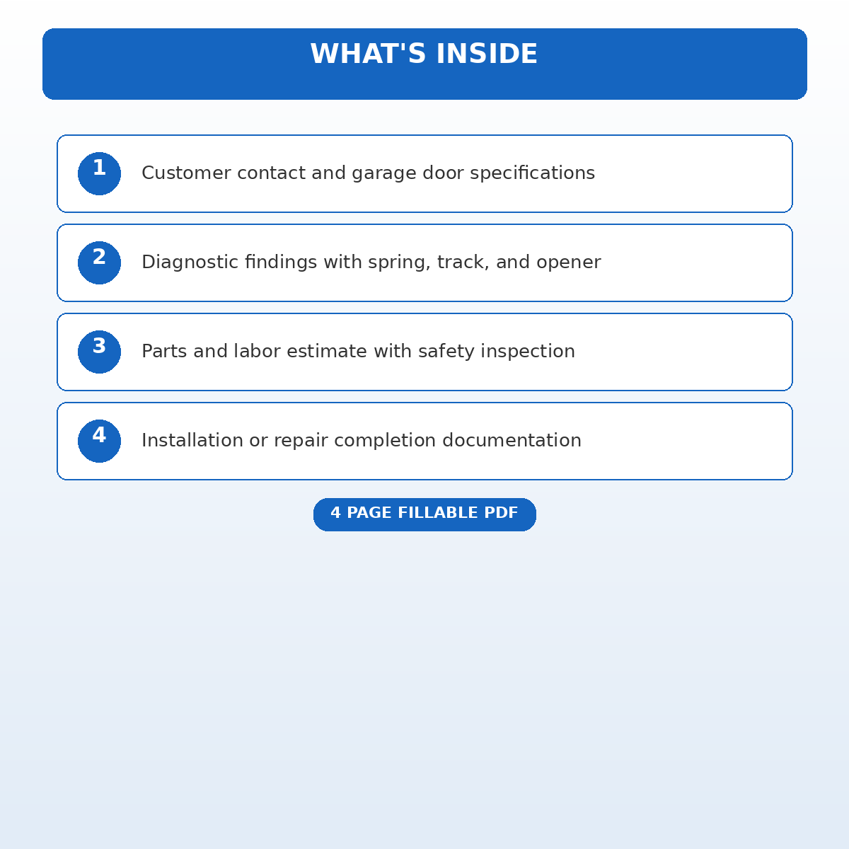 Garage Door Repair and Installation Service Form - Image 4