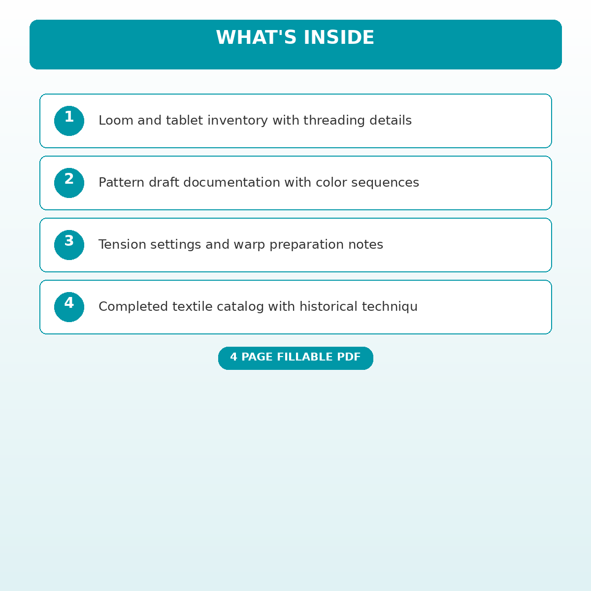 Sprang and Tablet Weaving Pattern and Tension Reference - Image 5