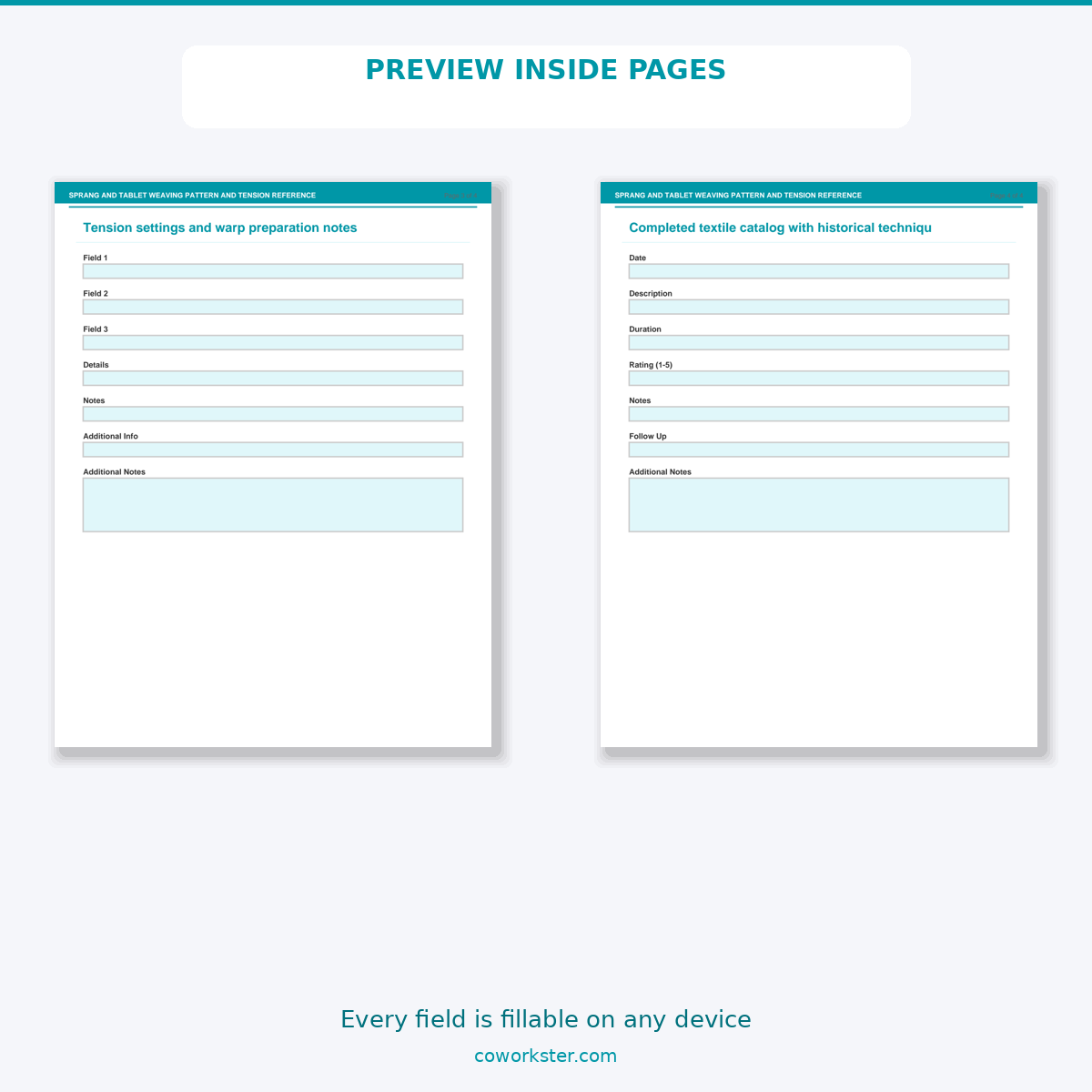 Sprang and Tablet Weaving Pattern and Tension Reference - Image 6