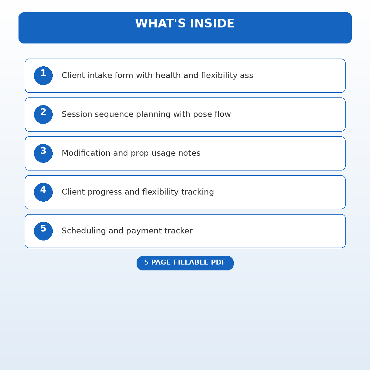 Private Yoga Instructor Session Planner - Image 5
