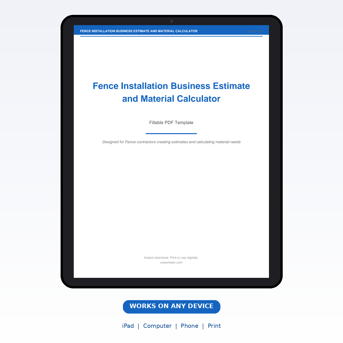 Fence Installation Business Estimate and Material Calculator - Image 6