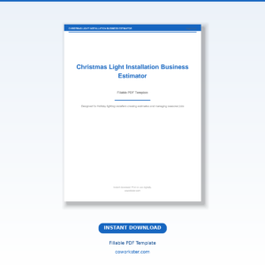 Christmas Light Installation Business Estimator