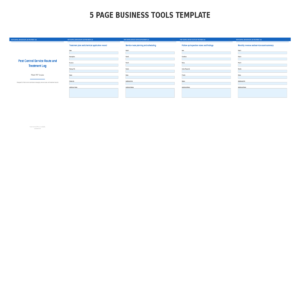 Pest Control Service Route and Treatment Log