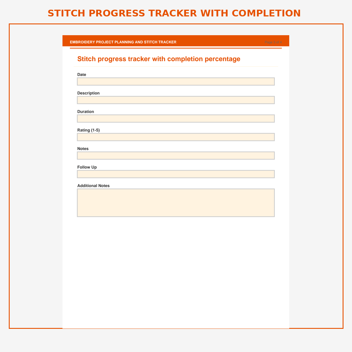 Embroidery Project Planning and Stitch Tracker - Image 3