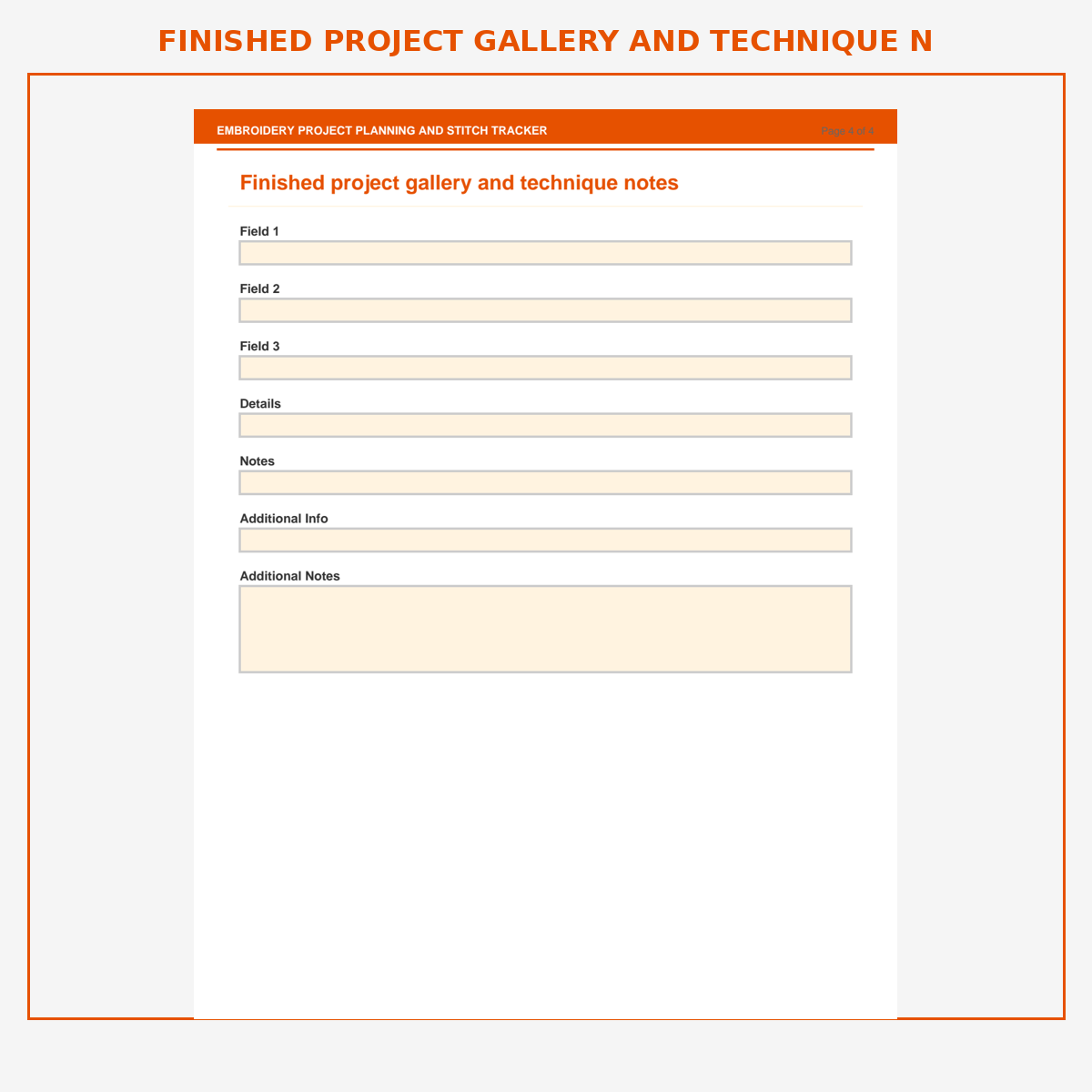 Embroidery Project Planning and Stitch Tracker - Image 5