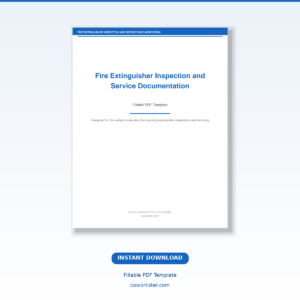 Fire Extinguisher Inspection and Service Documentation