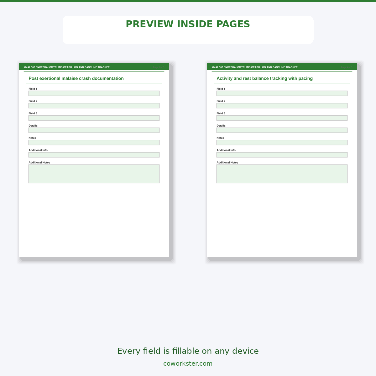 Myalgic Encephalomyelitis Crash Log and Baseline Tracker - Image 6