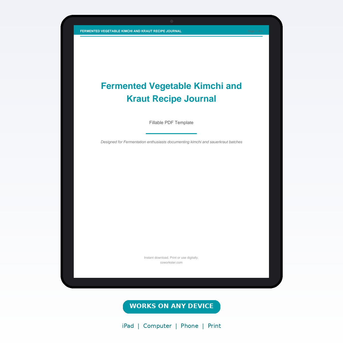 Fermented Vegetable Kimchi and Kraut Recipe Journal - Image 6