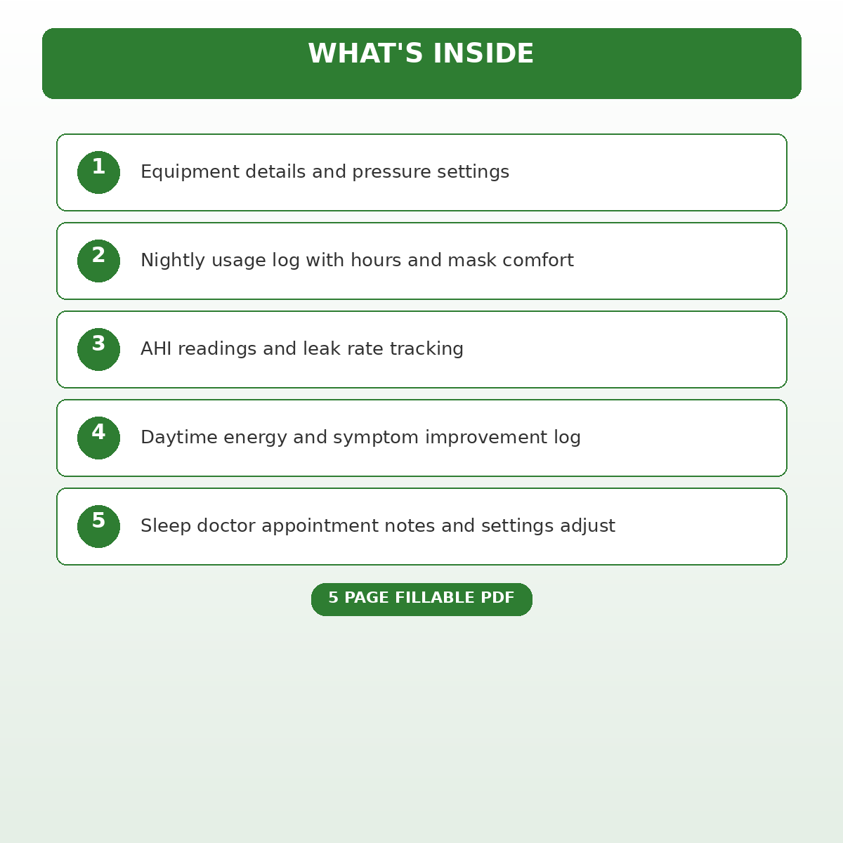 Sleep Apnea CPAP Therapy Tracking Journal - Image 4