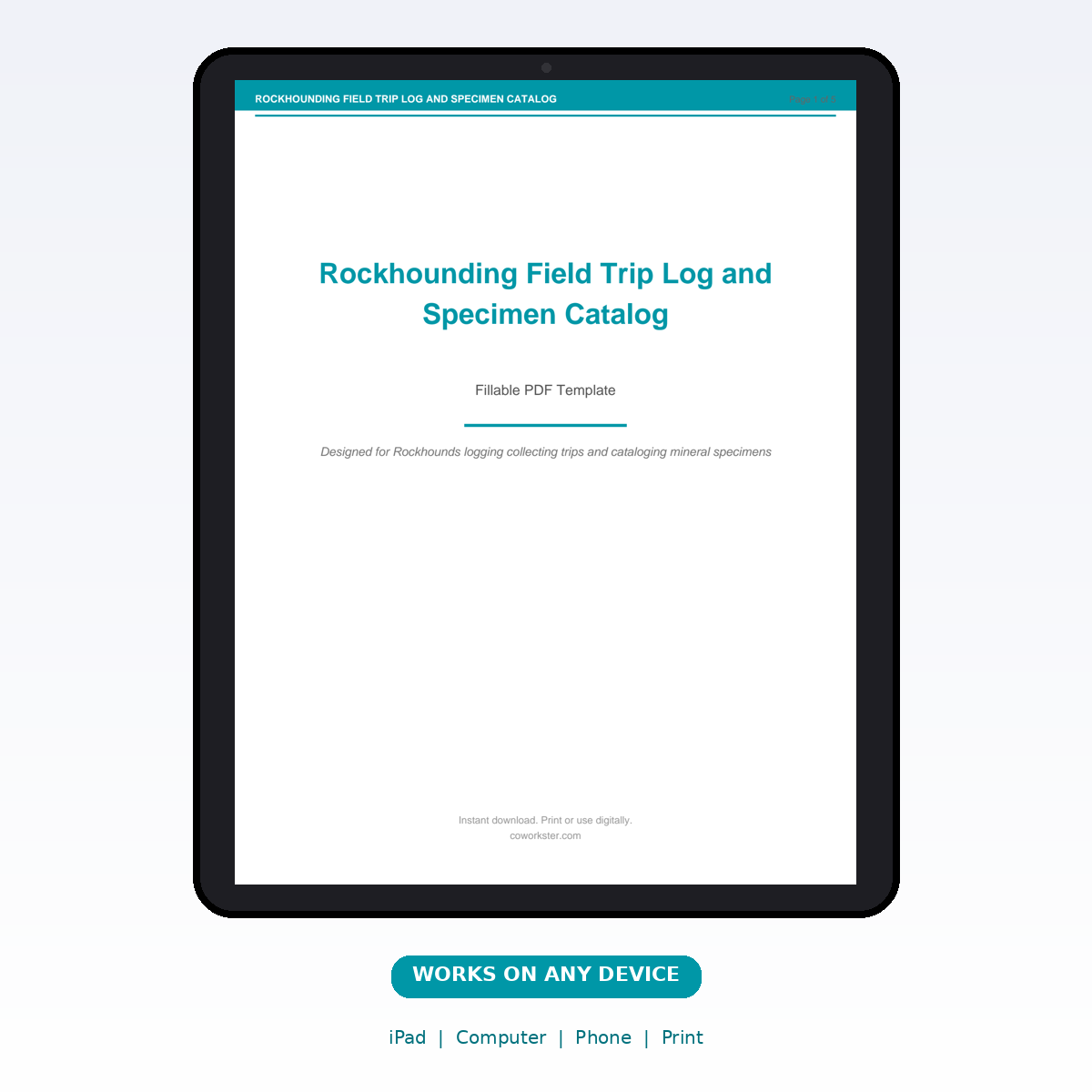 Rockhounding Field Trip Log and Specimen Catalog - Image 7