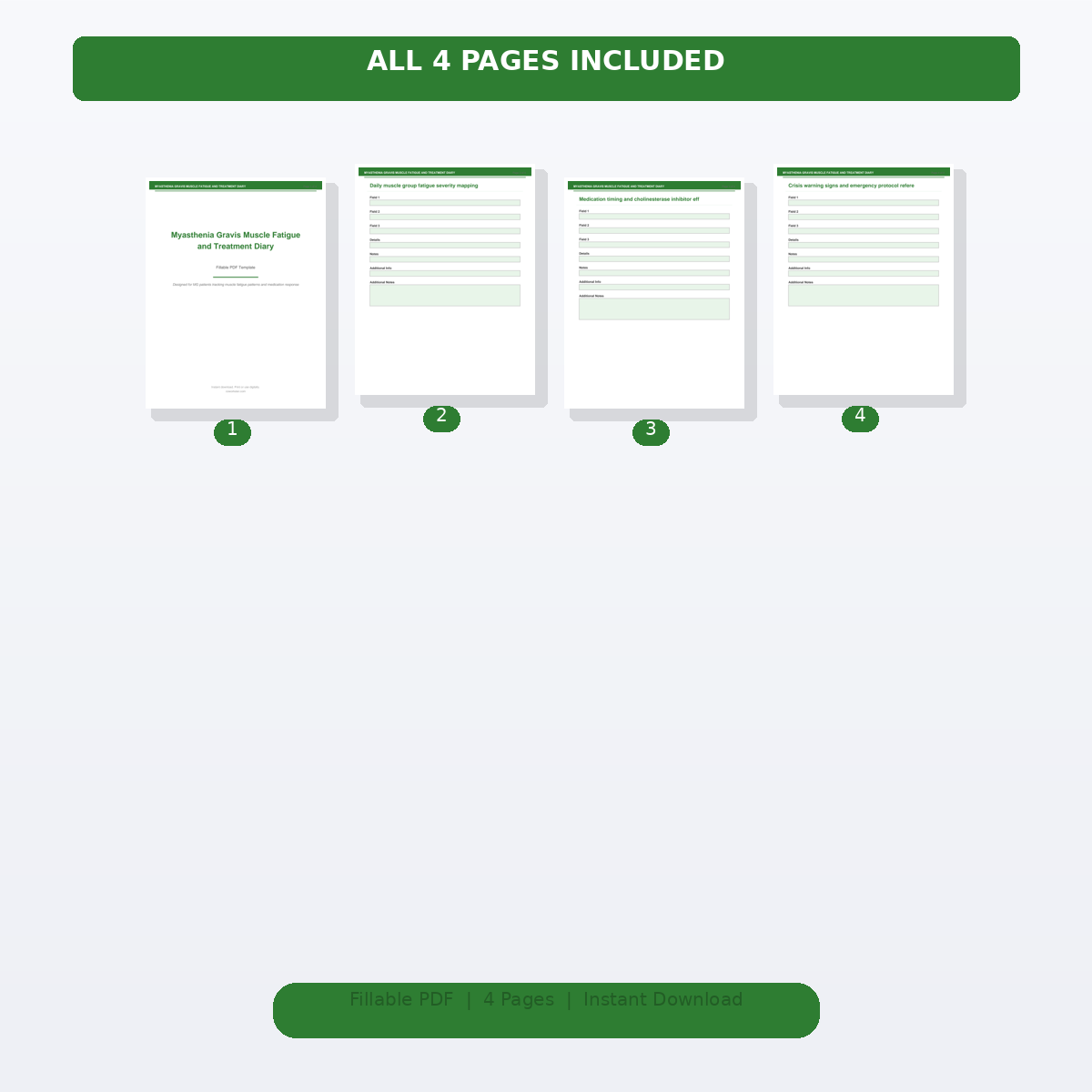 Myasthenia Gravis Muscle Fatigue and Treatment Diary - Image 2