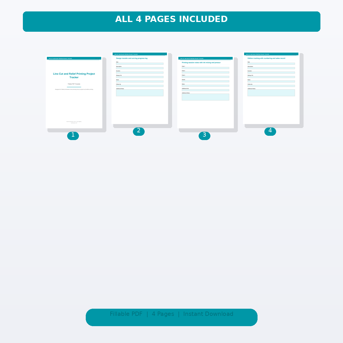 Lino Cut and Relief Printing Project Tracker - Image 2