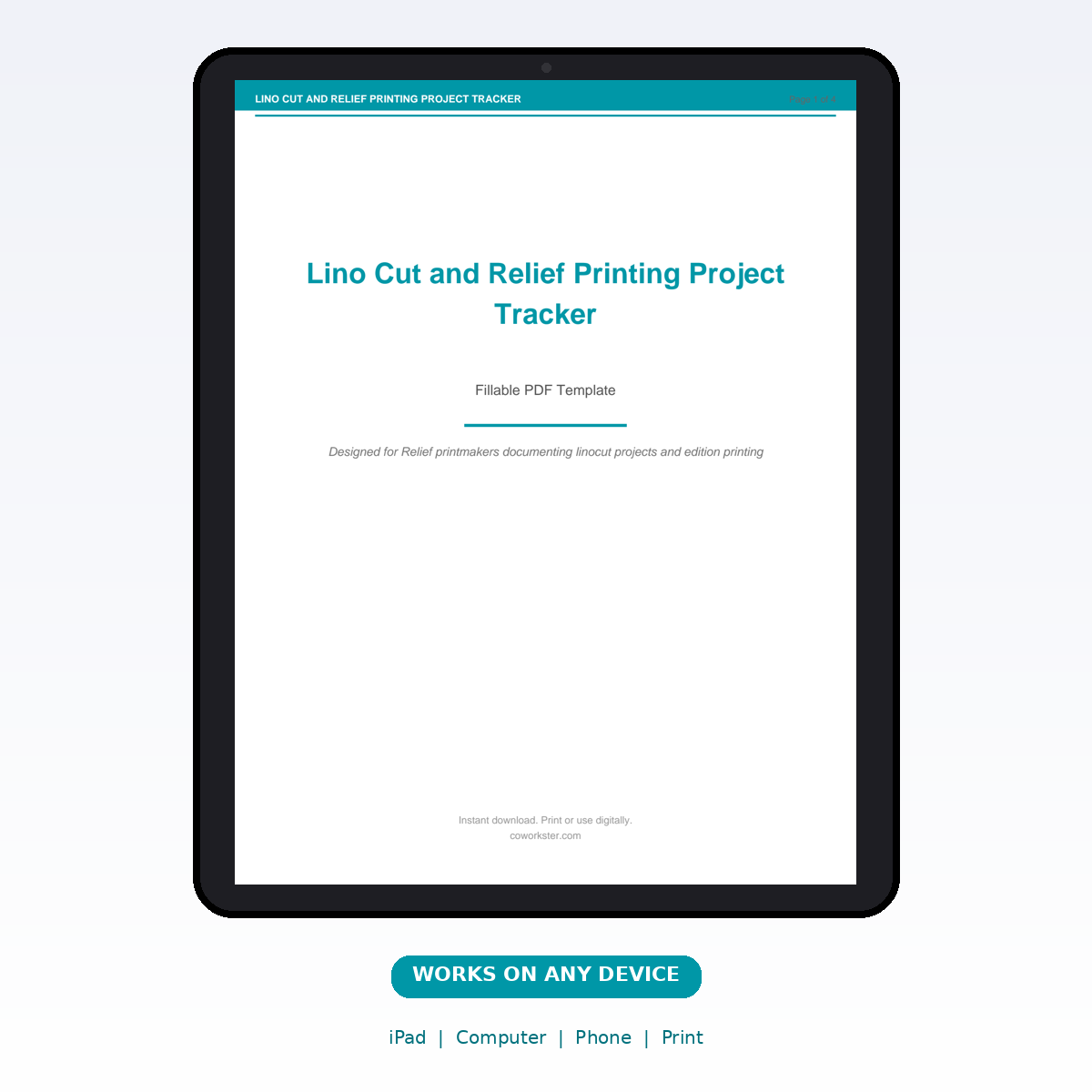 Lino Cut and Relief Printing Project Tracker - Image 7