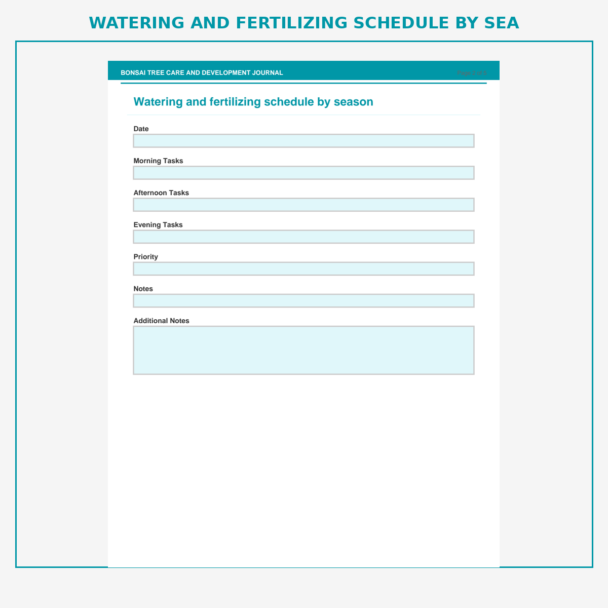 Bonsai Tree Care and Development Journal - Image 3