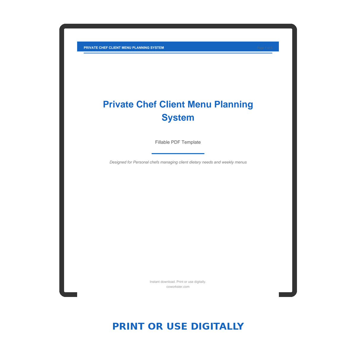 Private Chef Client Menu Planning System - Image 7