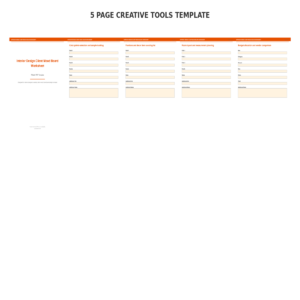 Interior Design Client Mood Board Worksheet