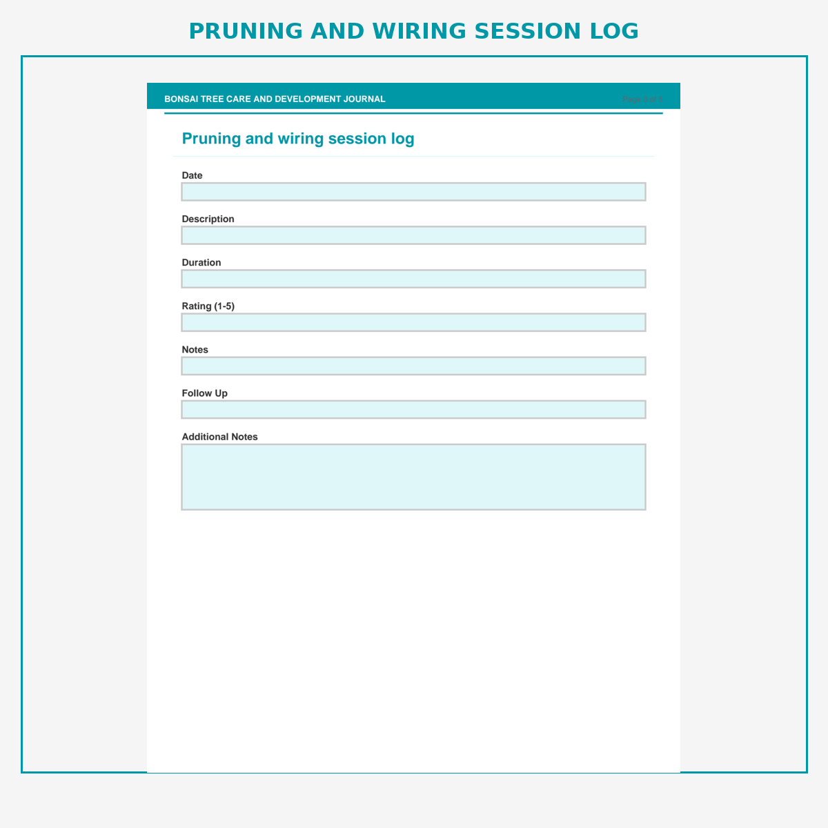 Bonsai Tree Care and Development Journal - Image 4