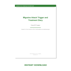 Migraine Attack Trigger and Treatment Diary