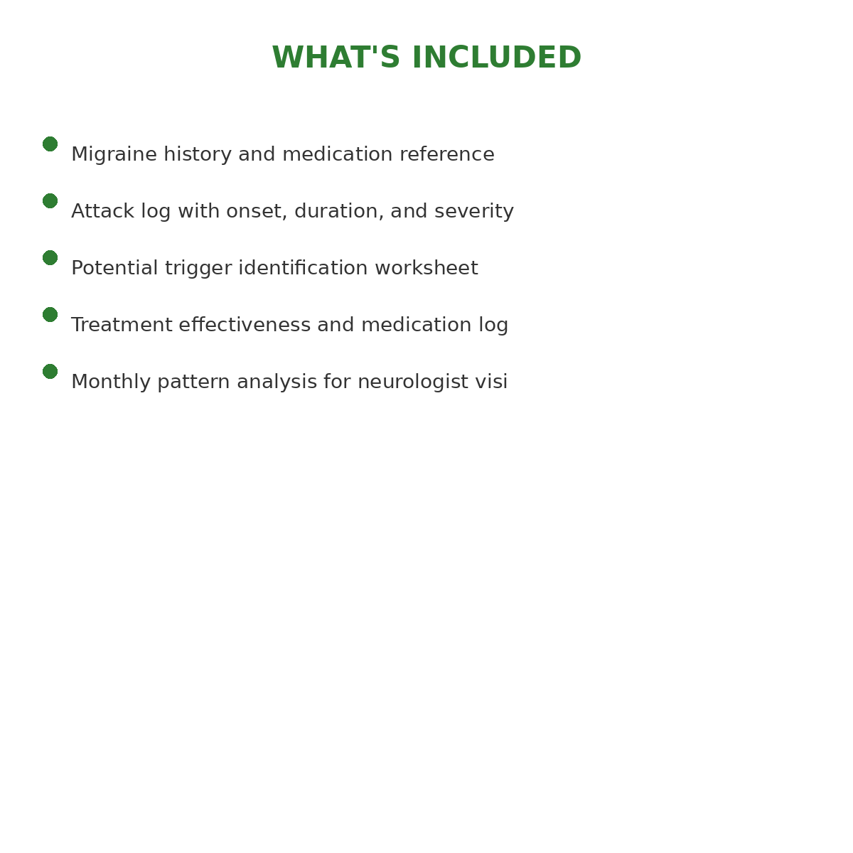 Migraine Attack Trigger and Treatment Diary - Image 4