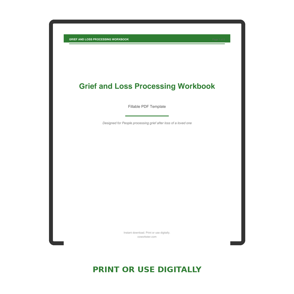 Grief and Loss Processing Workbook - Image 7