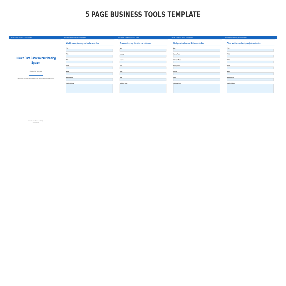 Private Chef Client Menu Planning System - Image 2
