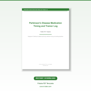 Parkinson's Disease Medication Timing and Tremor Log
