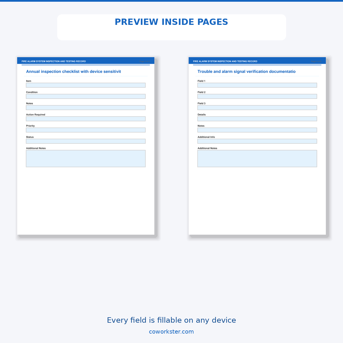 Fire Alarm System Inspection and Testing Record - Image 6
