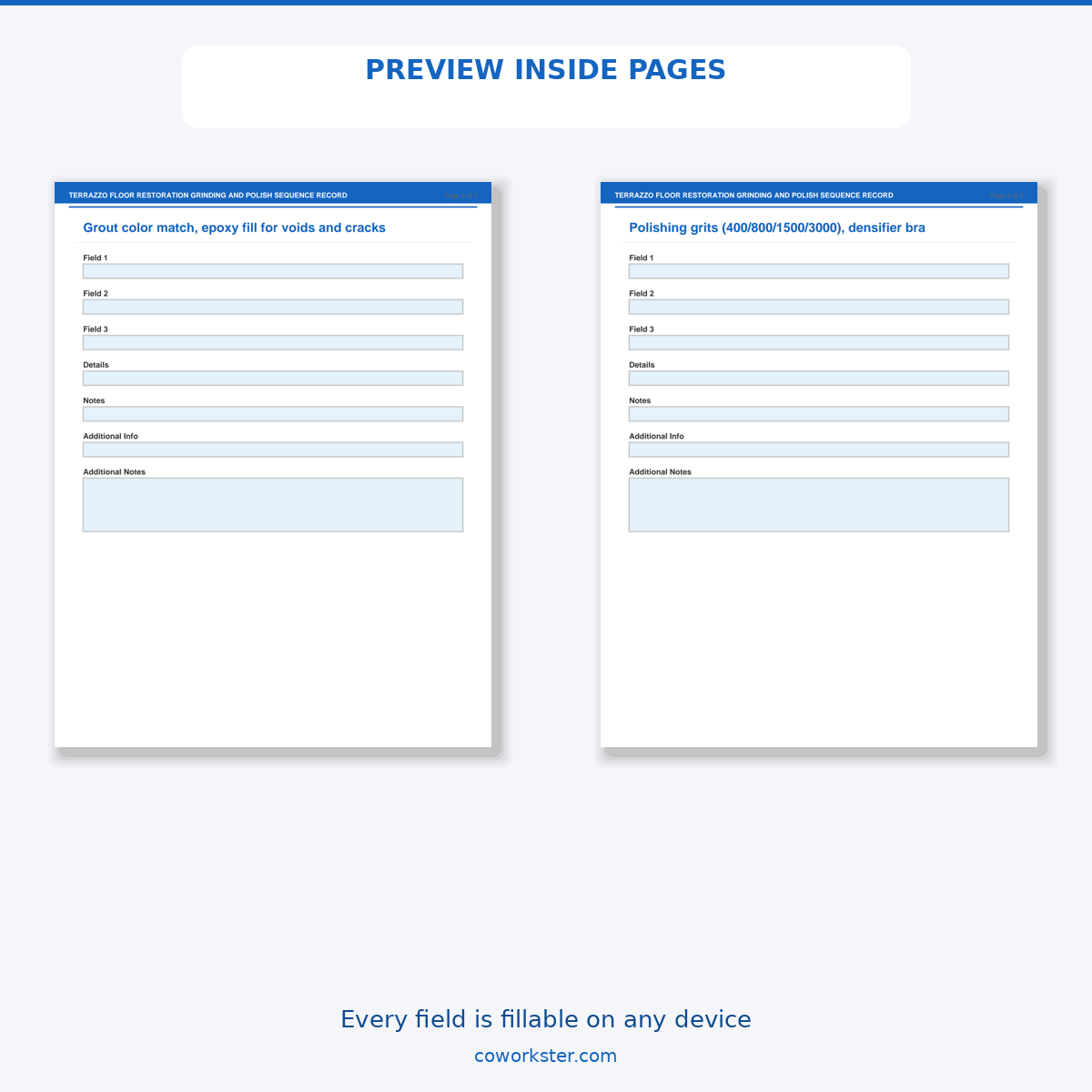 Terrazzo Floor Restoration Grinding and Polish Sequence Record - Image 6