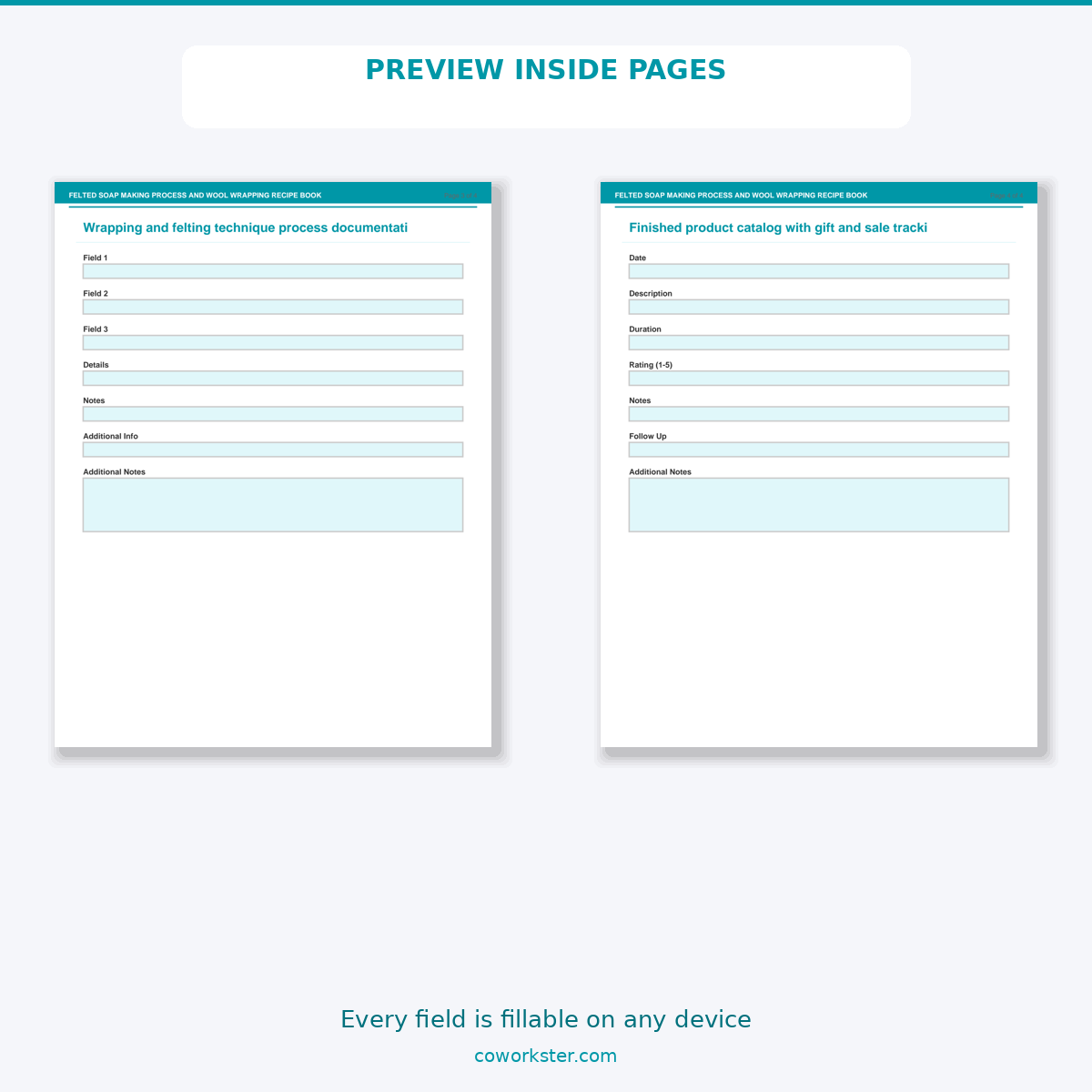 Felted Soap Making Process and Wool Wrapping Recipe Book - Image 6