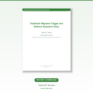 Vestibular Migraine Trigger and Balance Symptom Diary