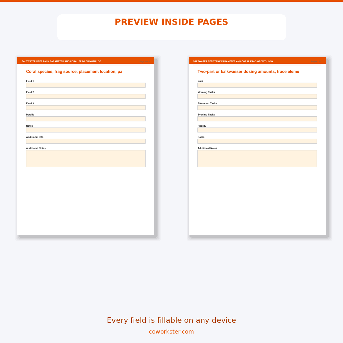 Saltwater Reef Tank Parameter and Coral Frag Growth Log - Image 6