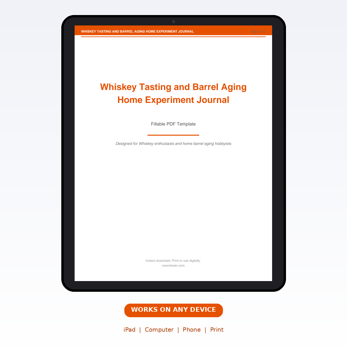 Whiskey Tasting and Barrel Aging Home Experiment Journal - Image 7