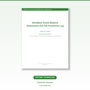 Hereditary Ataxia Balance Assessment and Fall Prevention Log