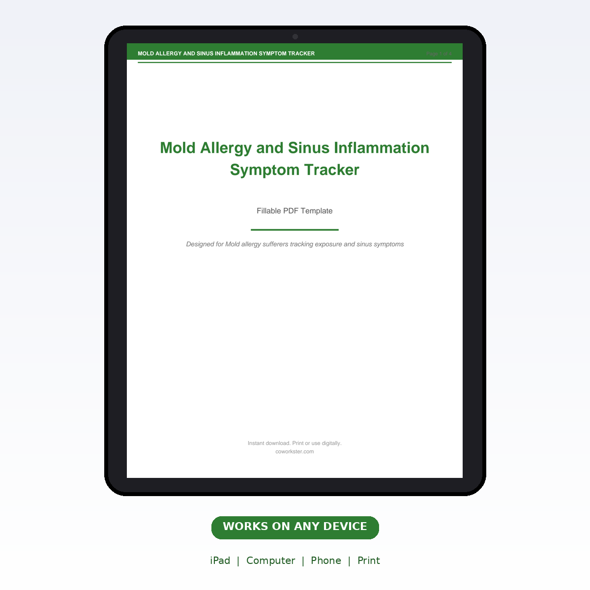 Mold Allergy and Sinus Inflammation Symptom Tracker - Image 7
