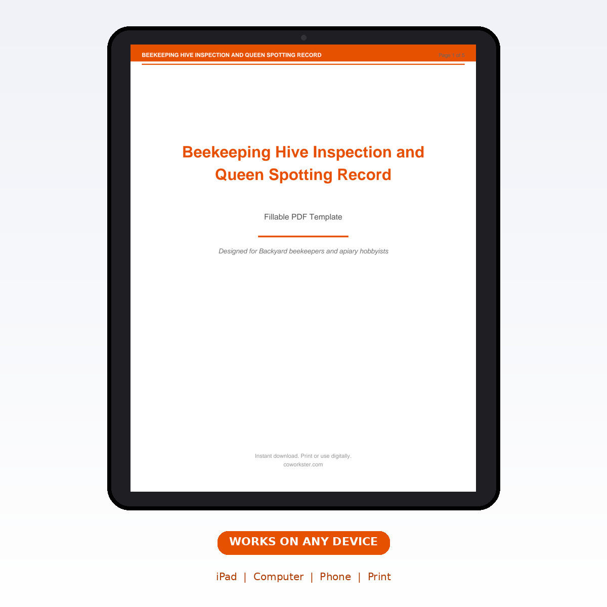 Beekeeping Hive Inspection and Queen Spotting Record - Image 7