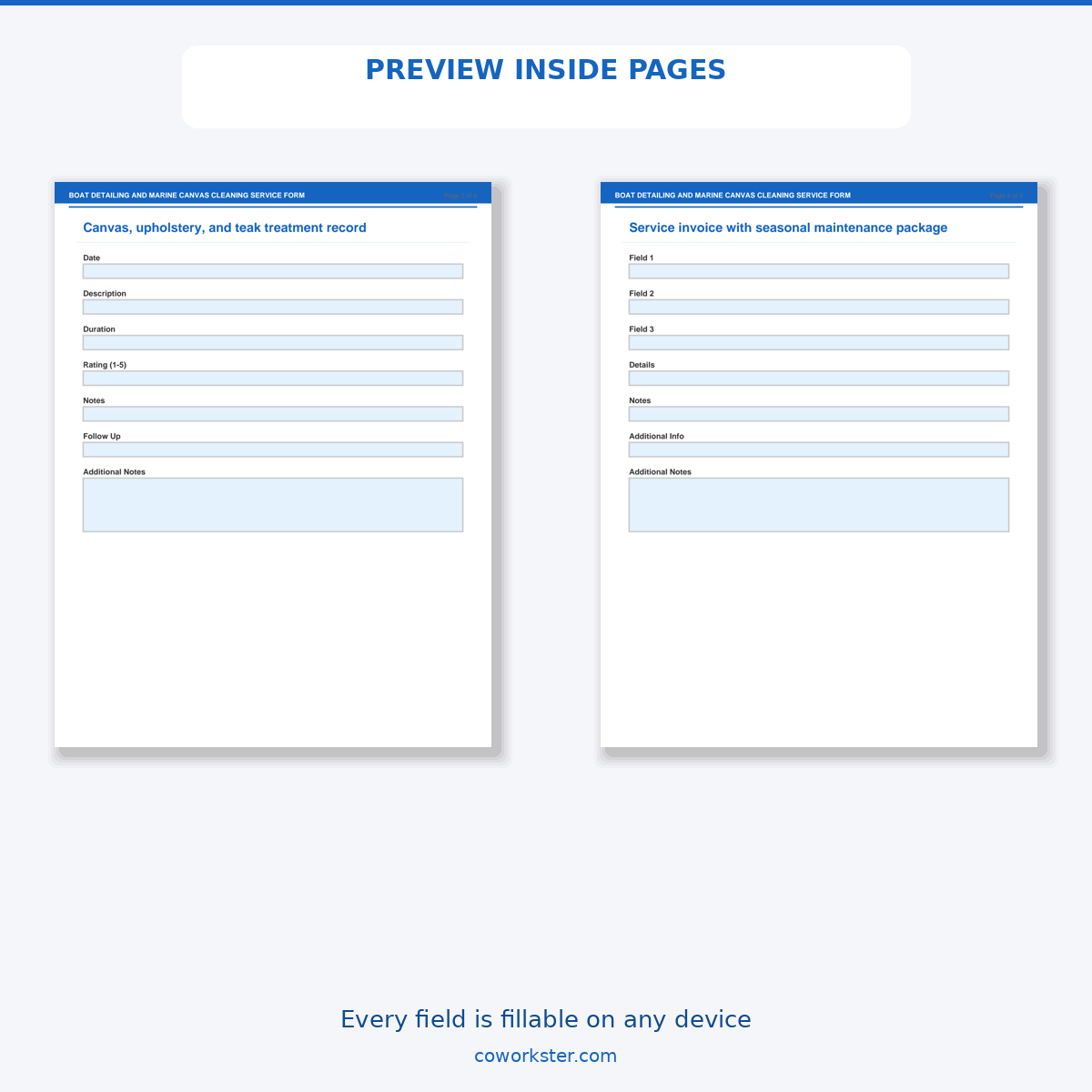 Boat Detailing and Marine Canvas Cleaning Service Form - Image 6