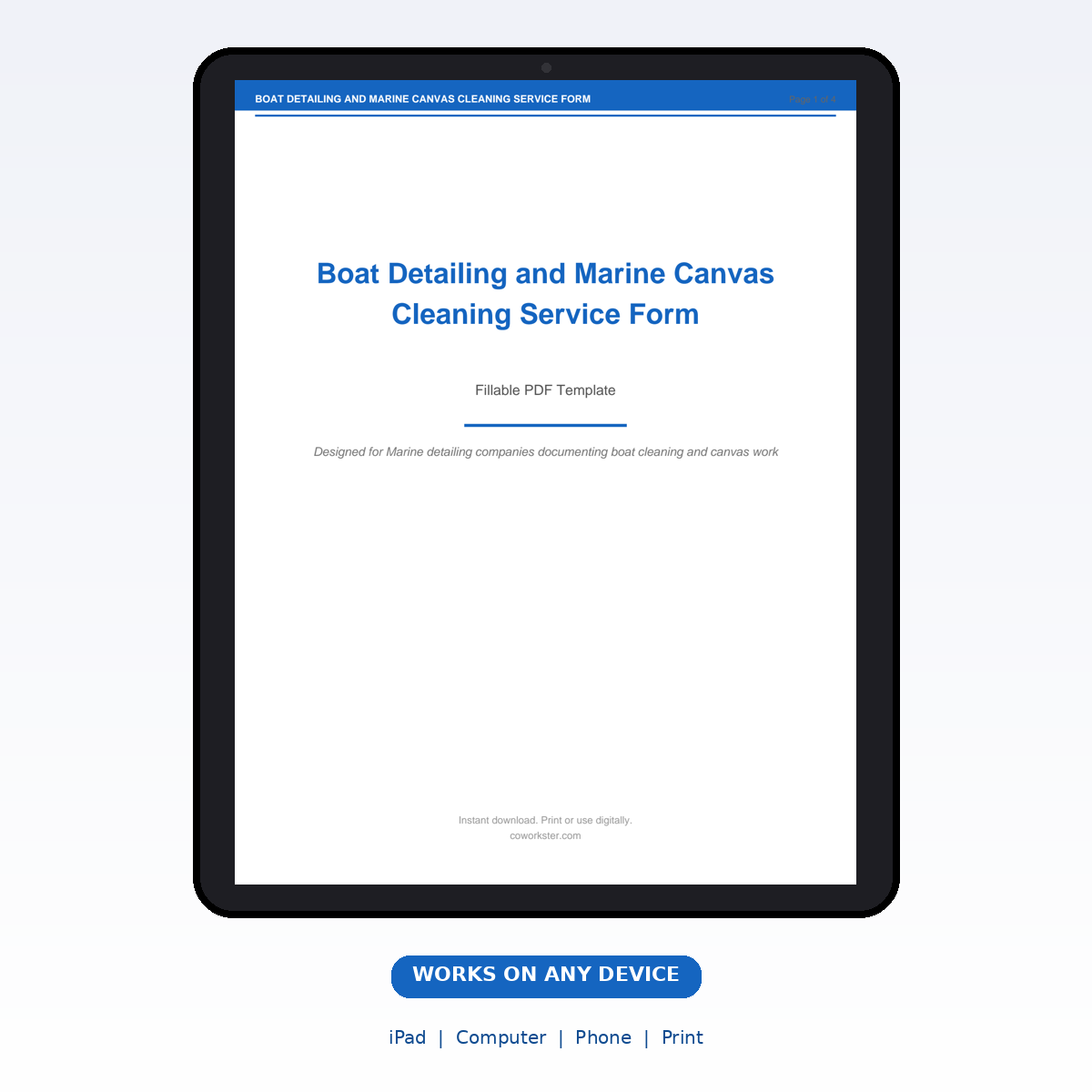 Boat Detailing and Marine Canvas Cleaning Service Form - Image 7