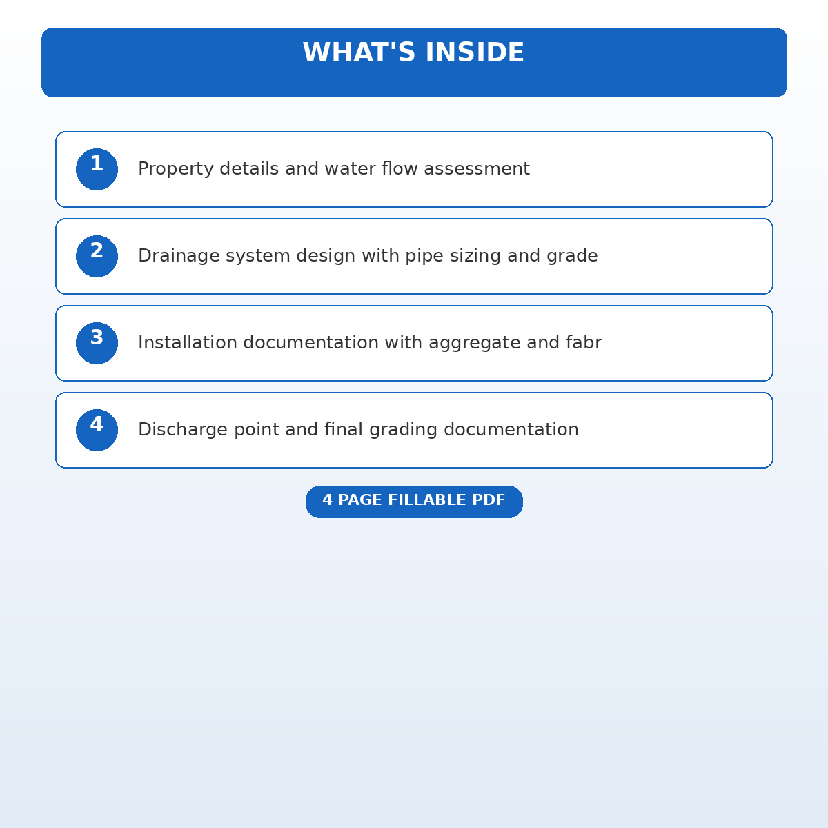 French Drain and Drainage System Installation Record - Image 5