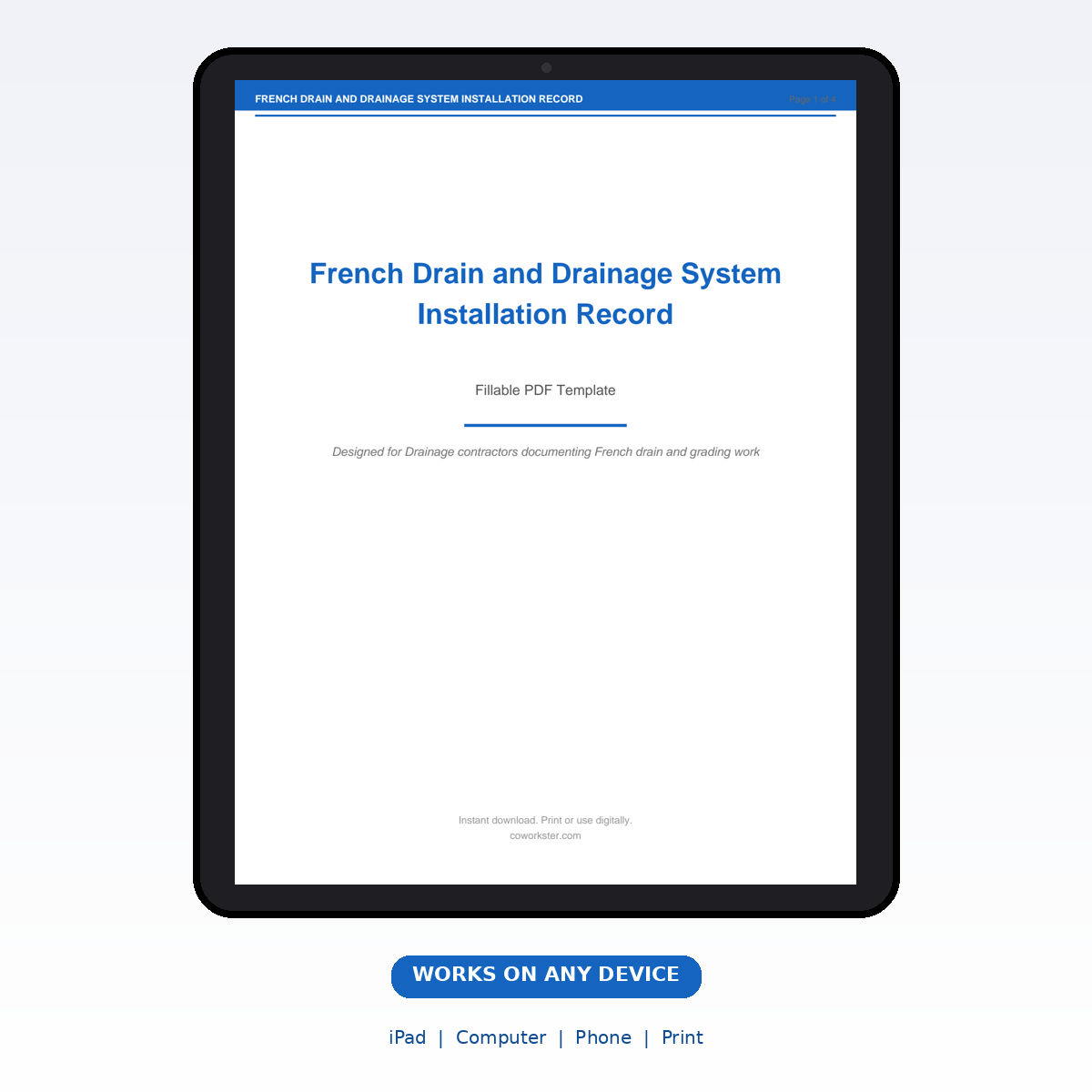 French Drain and Drainage System Installation Record - Image 7