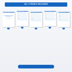 Playground Equipment Inspection and Safety Compliance Record