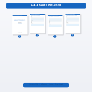 Septic Aerobic Treatment System Maintenance and Compliance Log