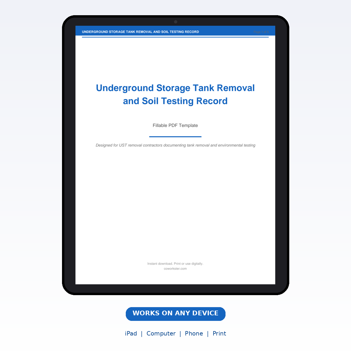 Underground Storage Tank Removal and Soil Testing Record - Image 7