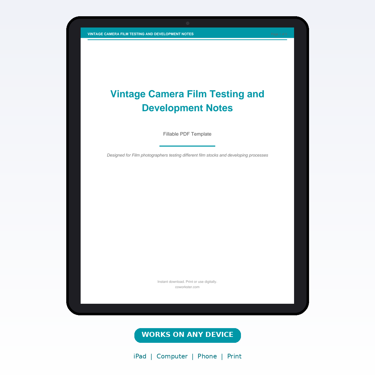 Vintage Camera Film Testing and Development Notes - Image 6